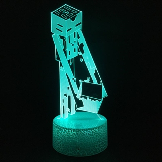 Minecraft Enderman 3D lampe